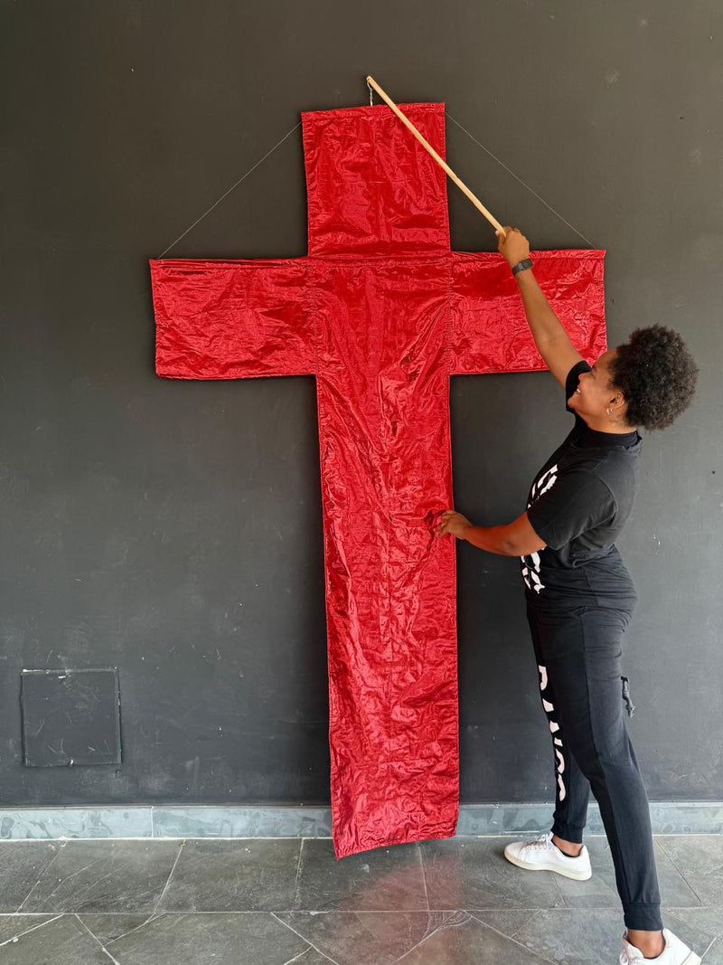 Flag Pipa Cruz Vermelha Média