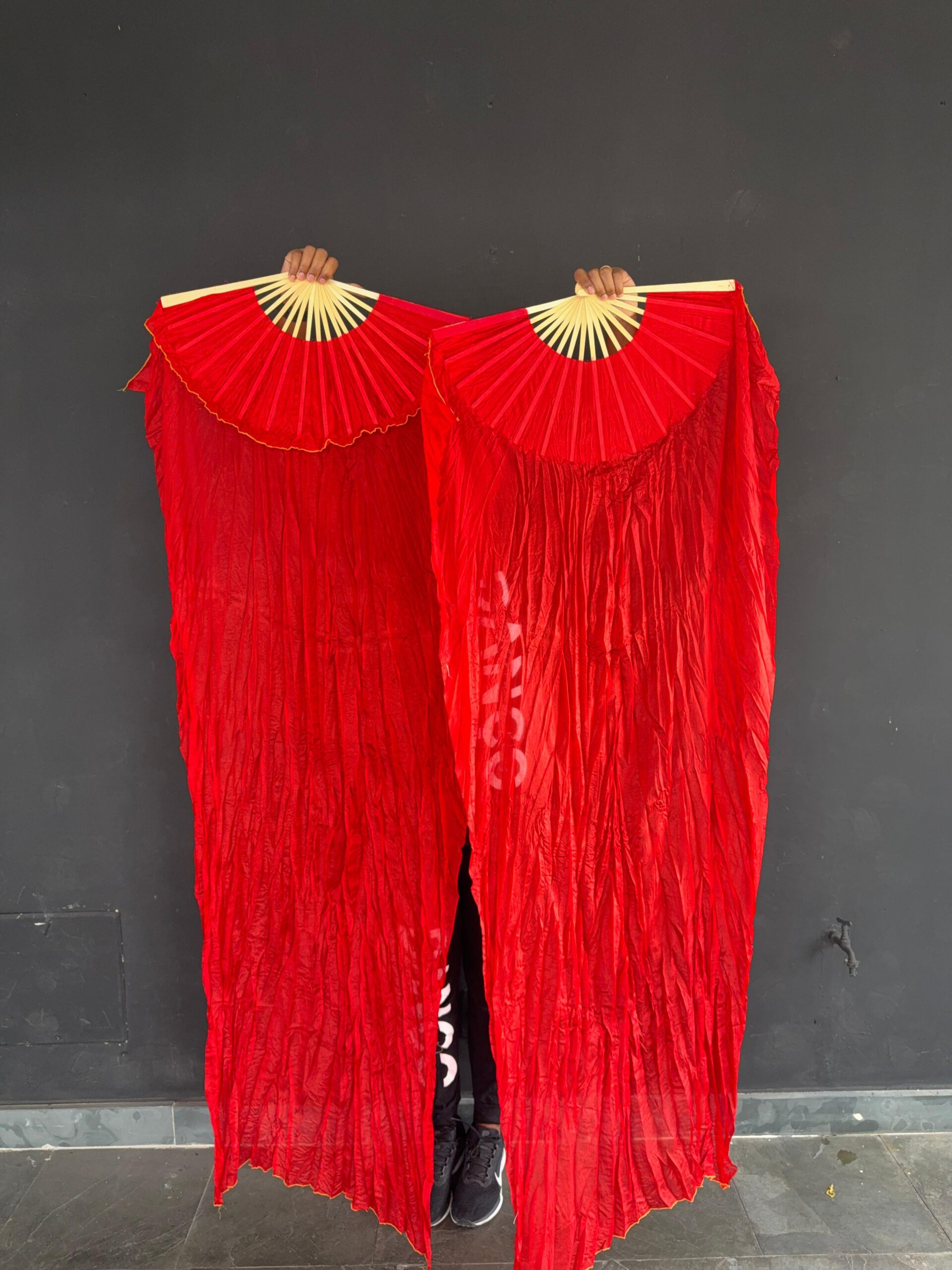 Leque Vermelho SEDA PURA - Imagem 3