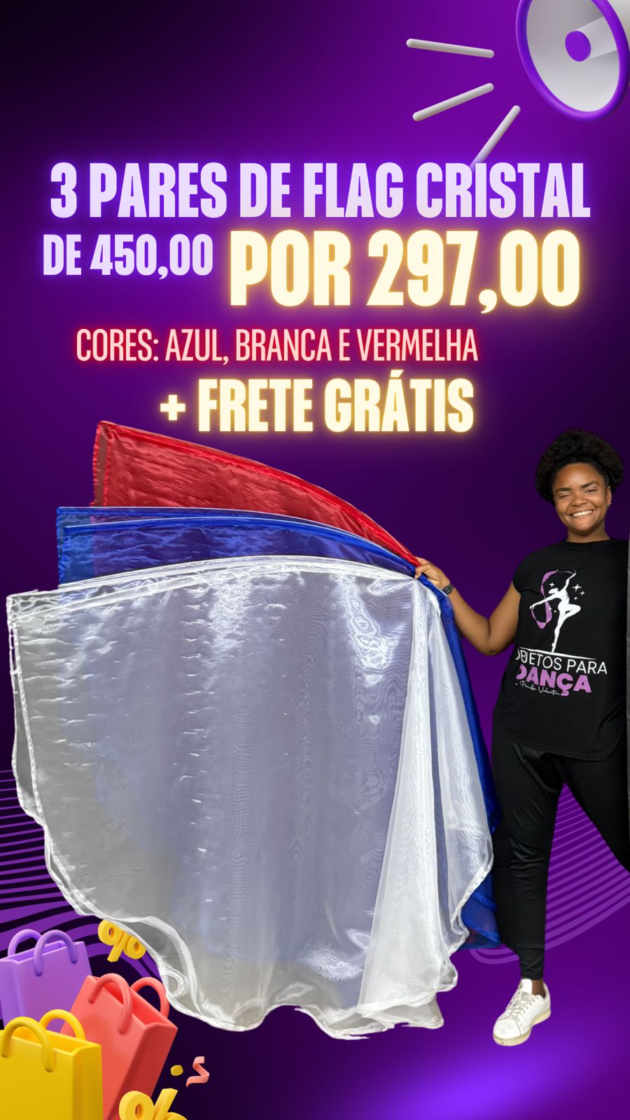 Combo Cristal - 3 PARES + Frete Grátis