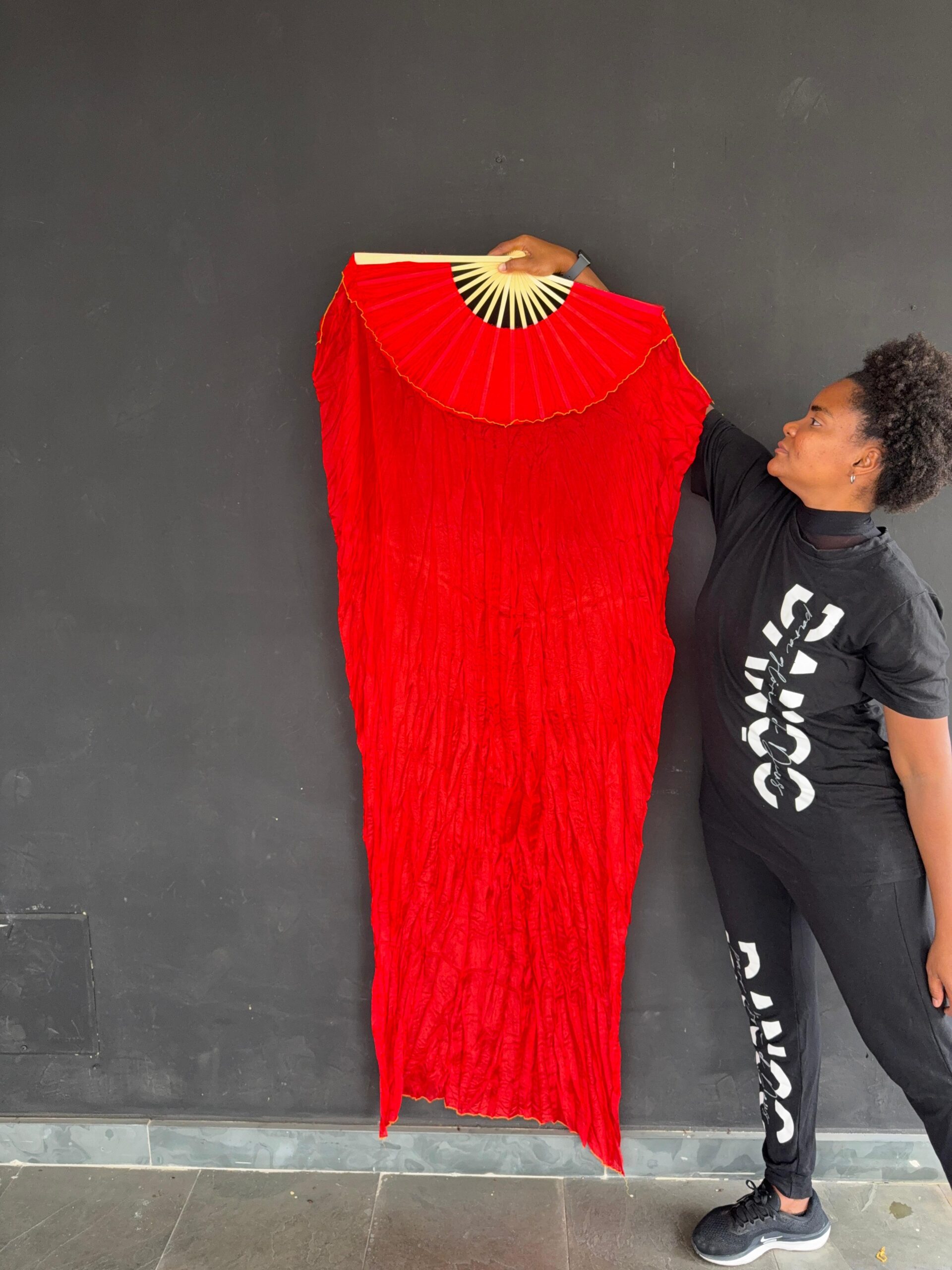 Leque Vermelho SEDA PURA - Imagem 4